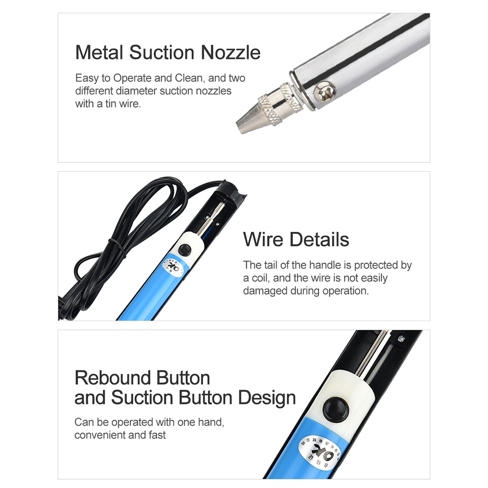 AC 110V/220V Electric Tin Suct - Desoldering Pump Electric Vacuum Station recension och pris