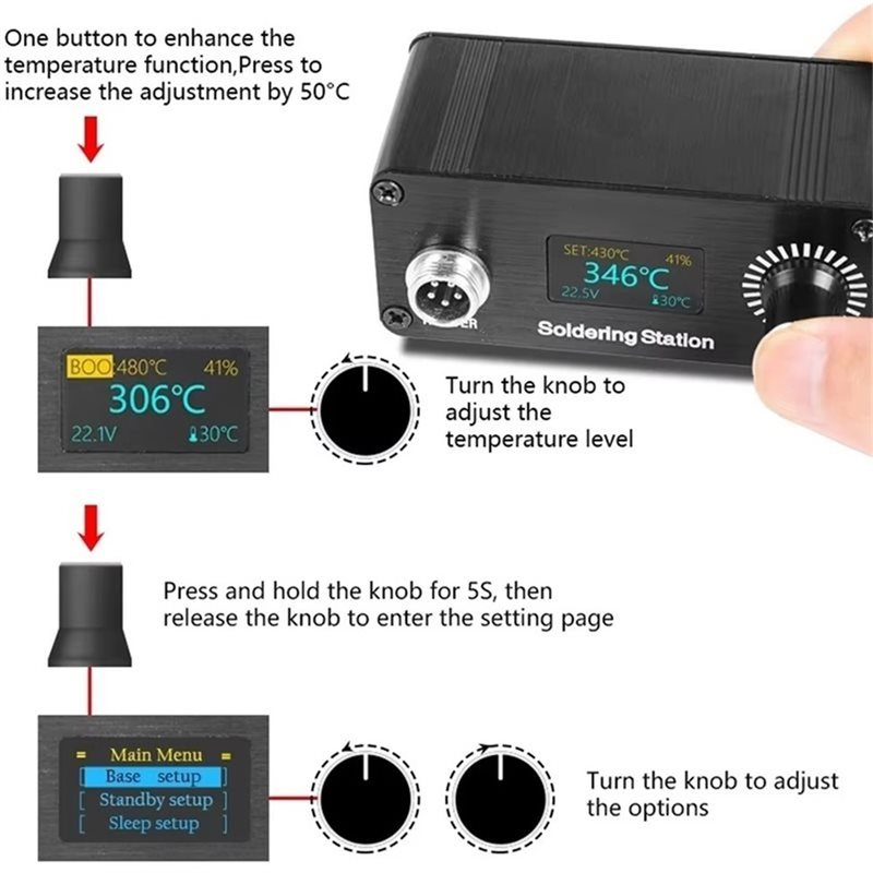 B23B T12 For Home Repairing So - T12 Soldering Station Oled recension och pris
