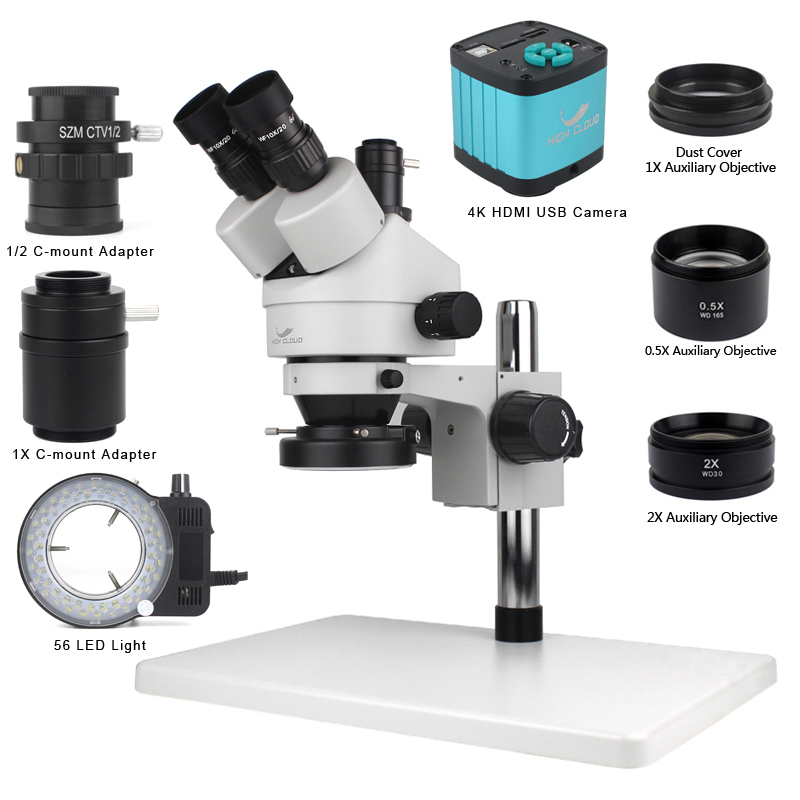 Phone PCB Soldering Repair Lab - Simul-Focal Industrial Microscope 4K Hdmi recension och pris